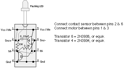 "Fred" V 1.2 solar engine IC layout